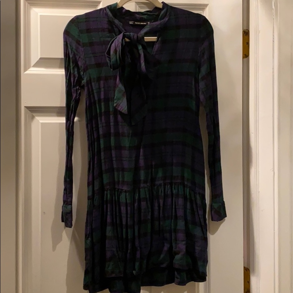 Zara plaid dress